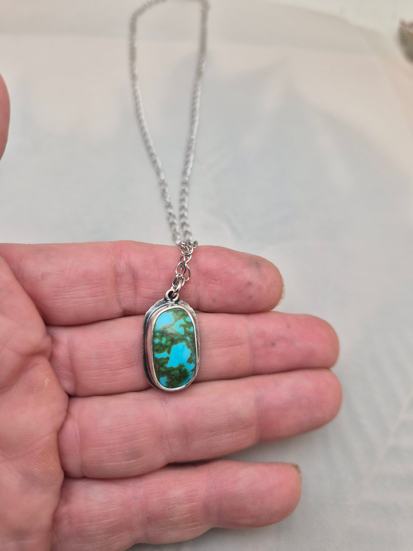 Pebble necklace-Sonoran Mountain turquoise