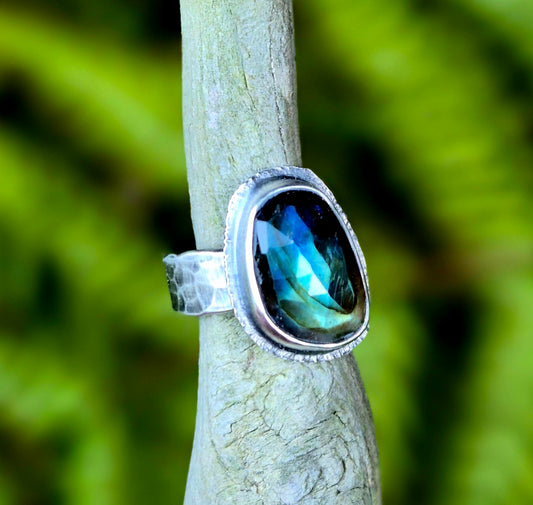 Thru The Stones labradorite ring