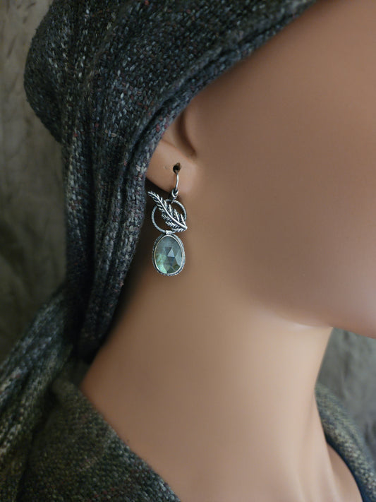 Labradorite Fern earrings
