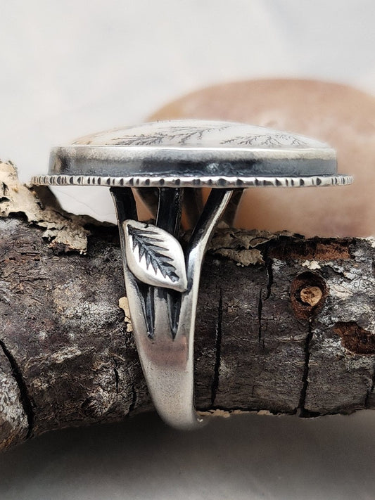 Dendritic Agate Ring
