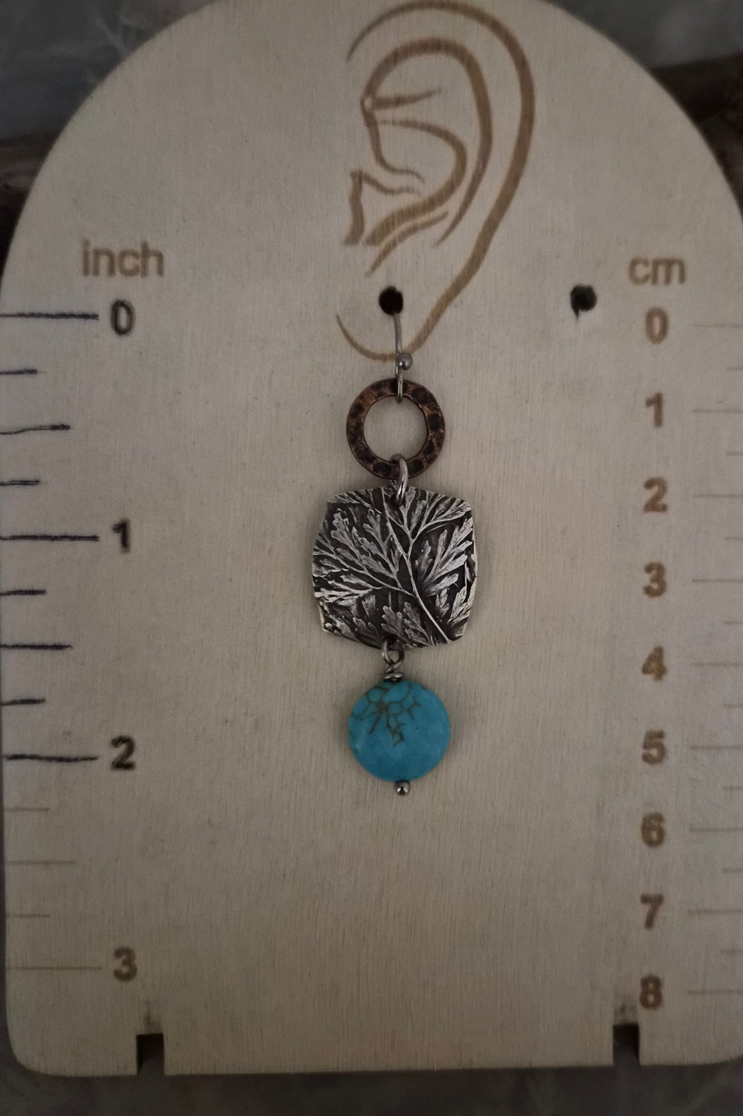 Rabbits Foot Fern earrings