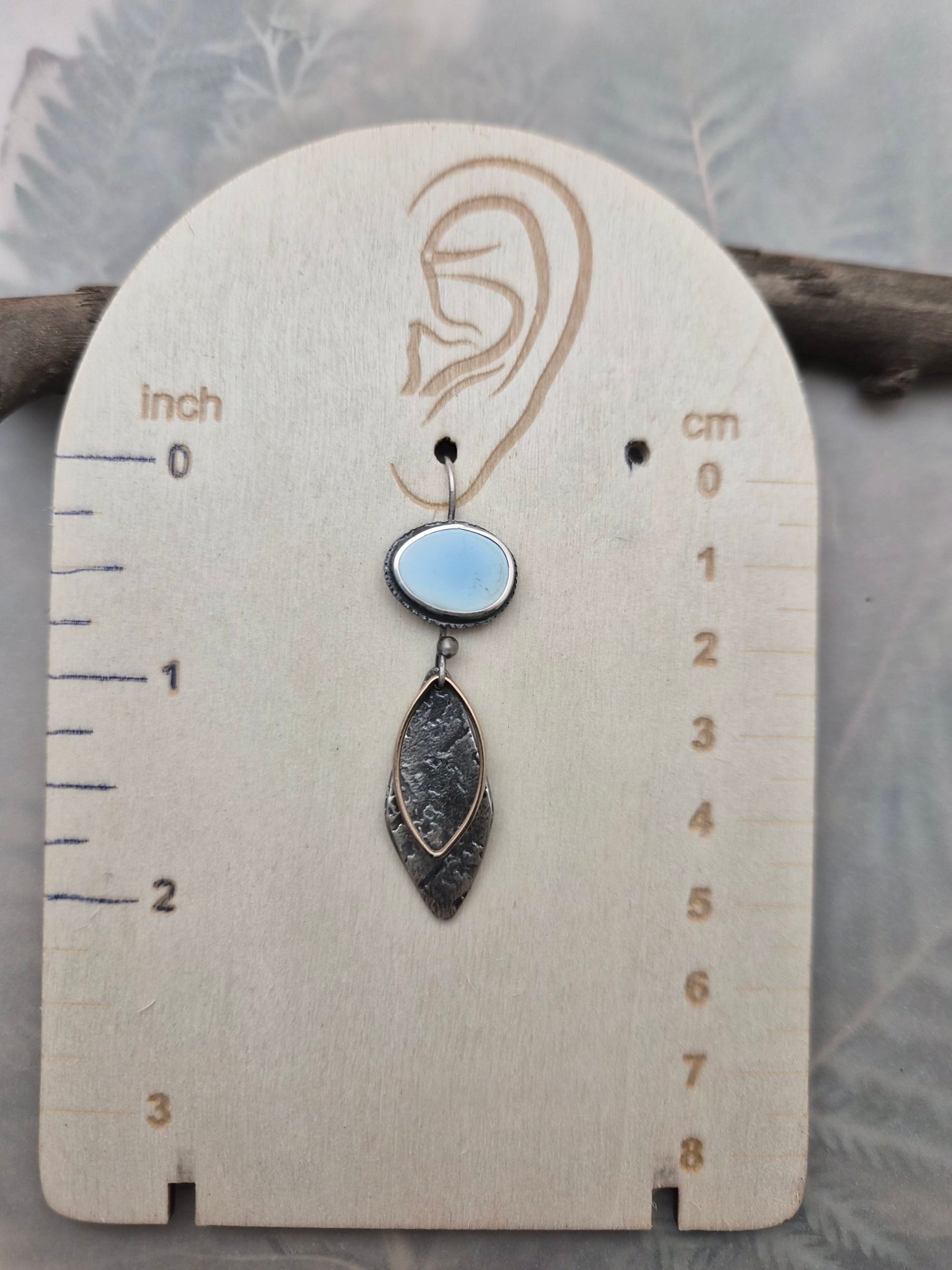 Gold Hills Turquoise random textures earrings