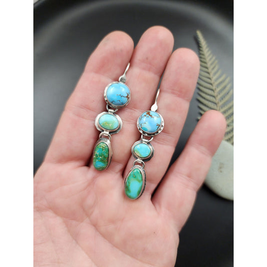 Turquoise Trinity earrings