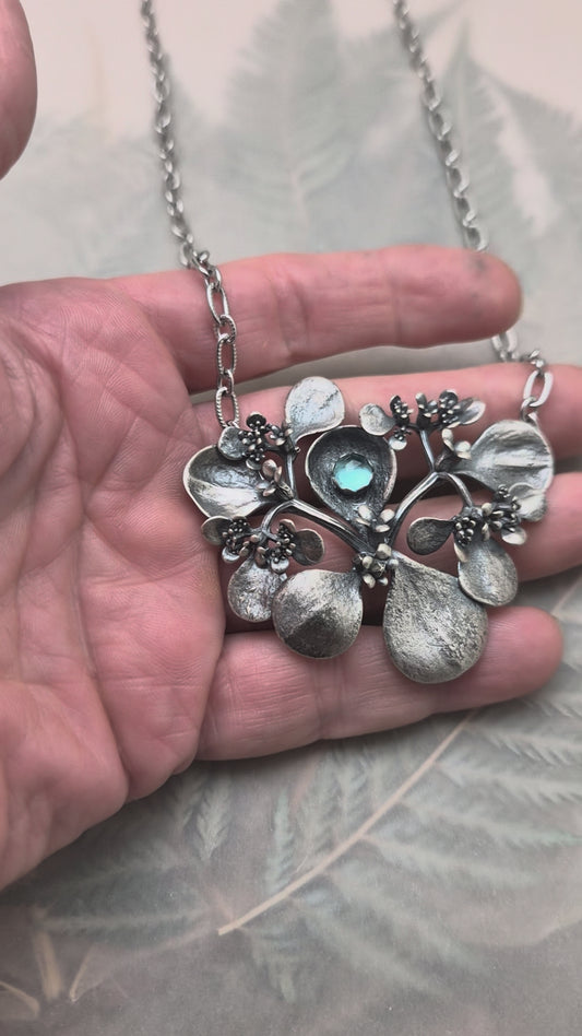 Bouquet-London Blue Topaz necklace