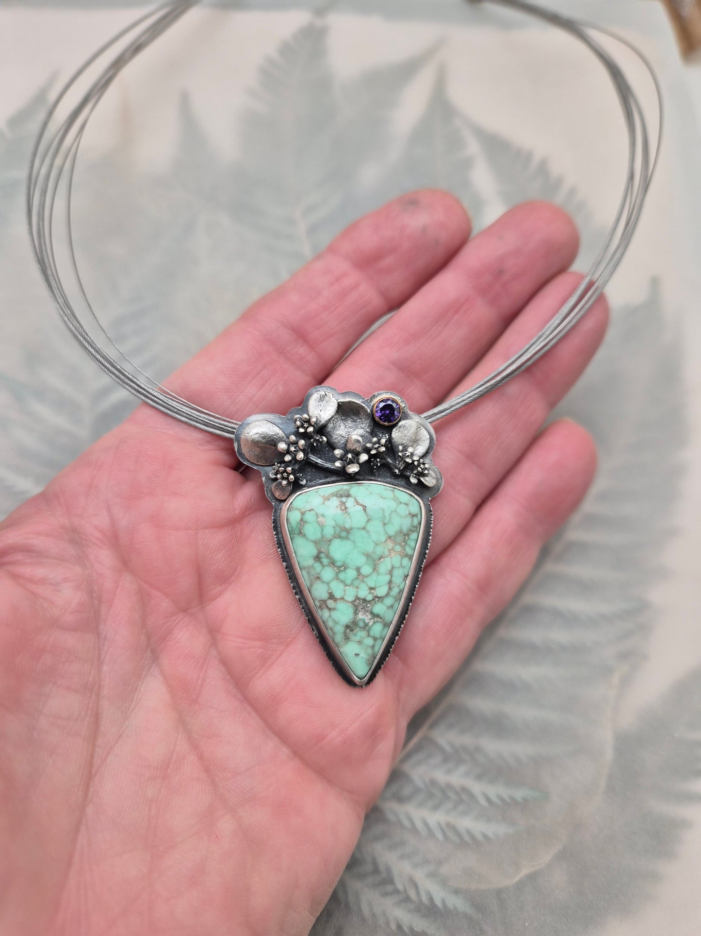 Bloom with Australian Variscite necklace