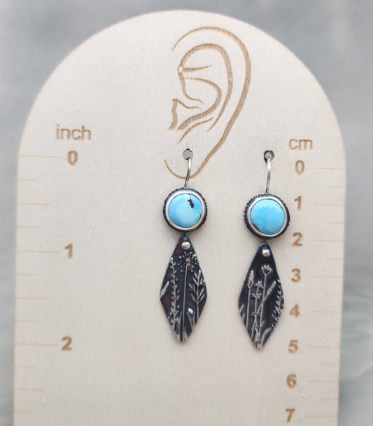 Gold Hills Wildflower Earrings