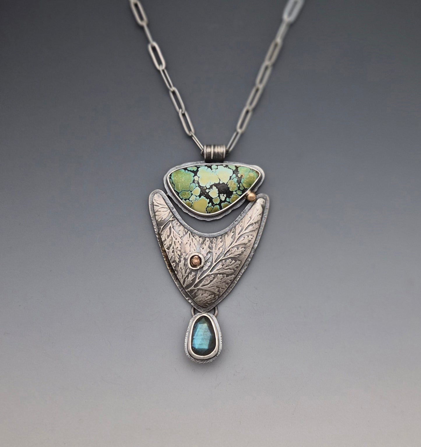 Hollow Form statement pendant one of a kind!