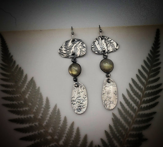 Labradorite Storm earrings