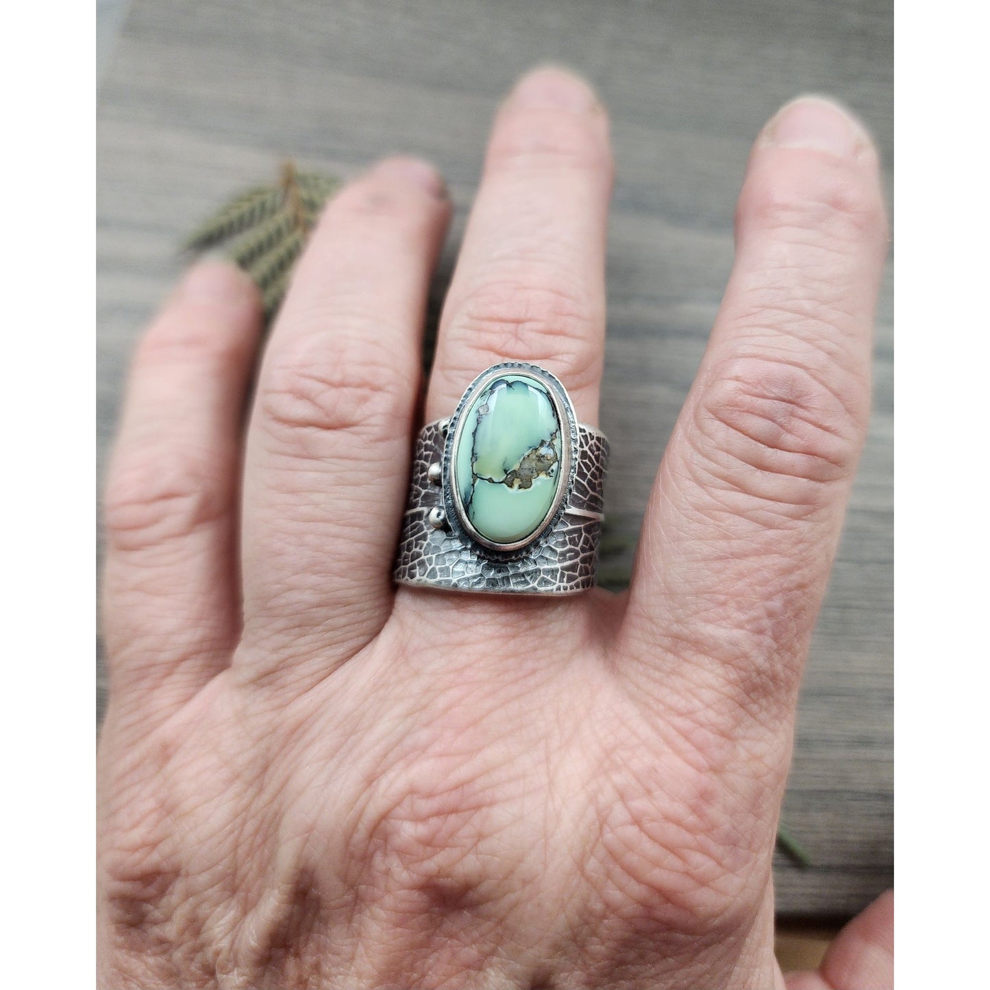 Desert Bloom sage ring