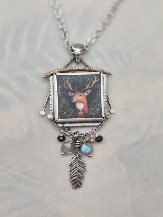 Limited Edition-Spirit Animal Amulet-Scottish Stag