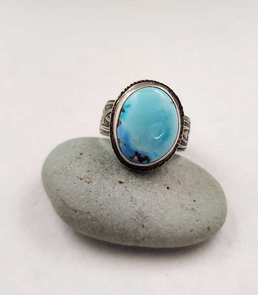 Gold Hills Lavender Turquoise Ring