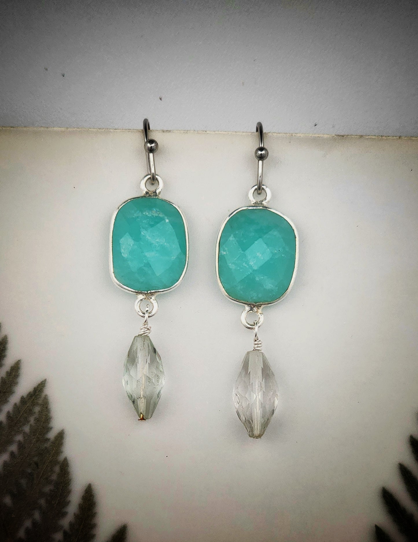 Star Kisses-Amazonite and green amethyst