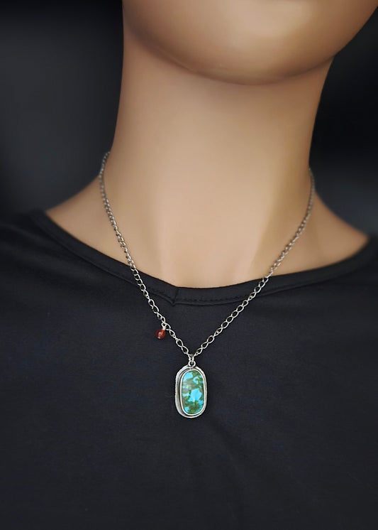 Pebble necklace-Sonoran Mountain turquoise