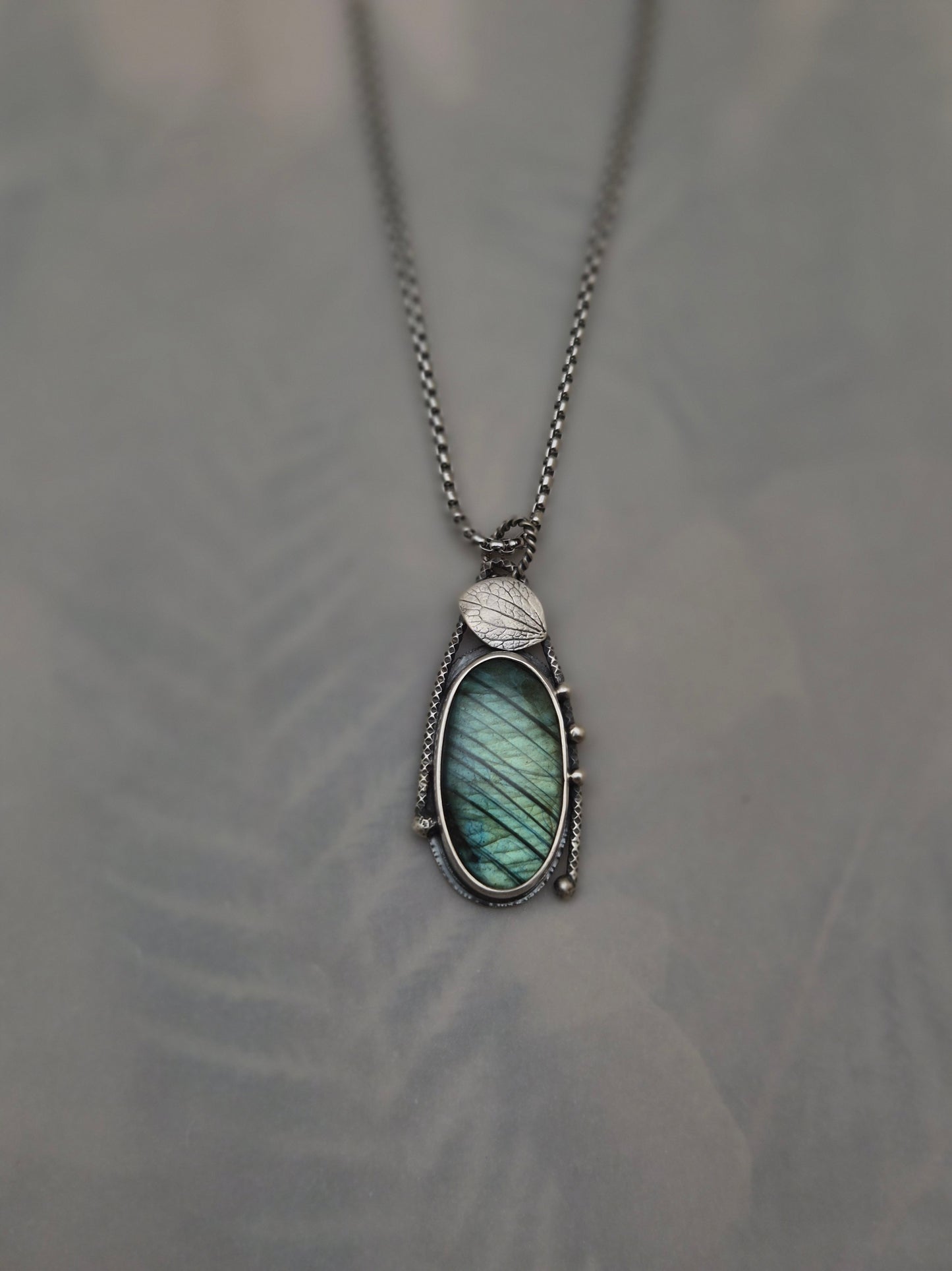 Labradorite Raindrop Necklace
