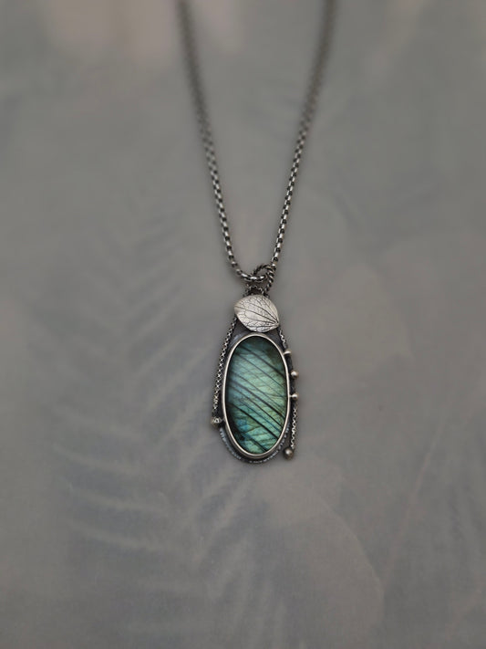 Labradorite Raindrop Necklace