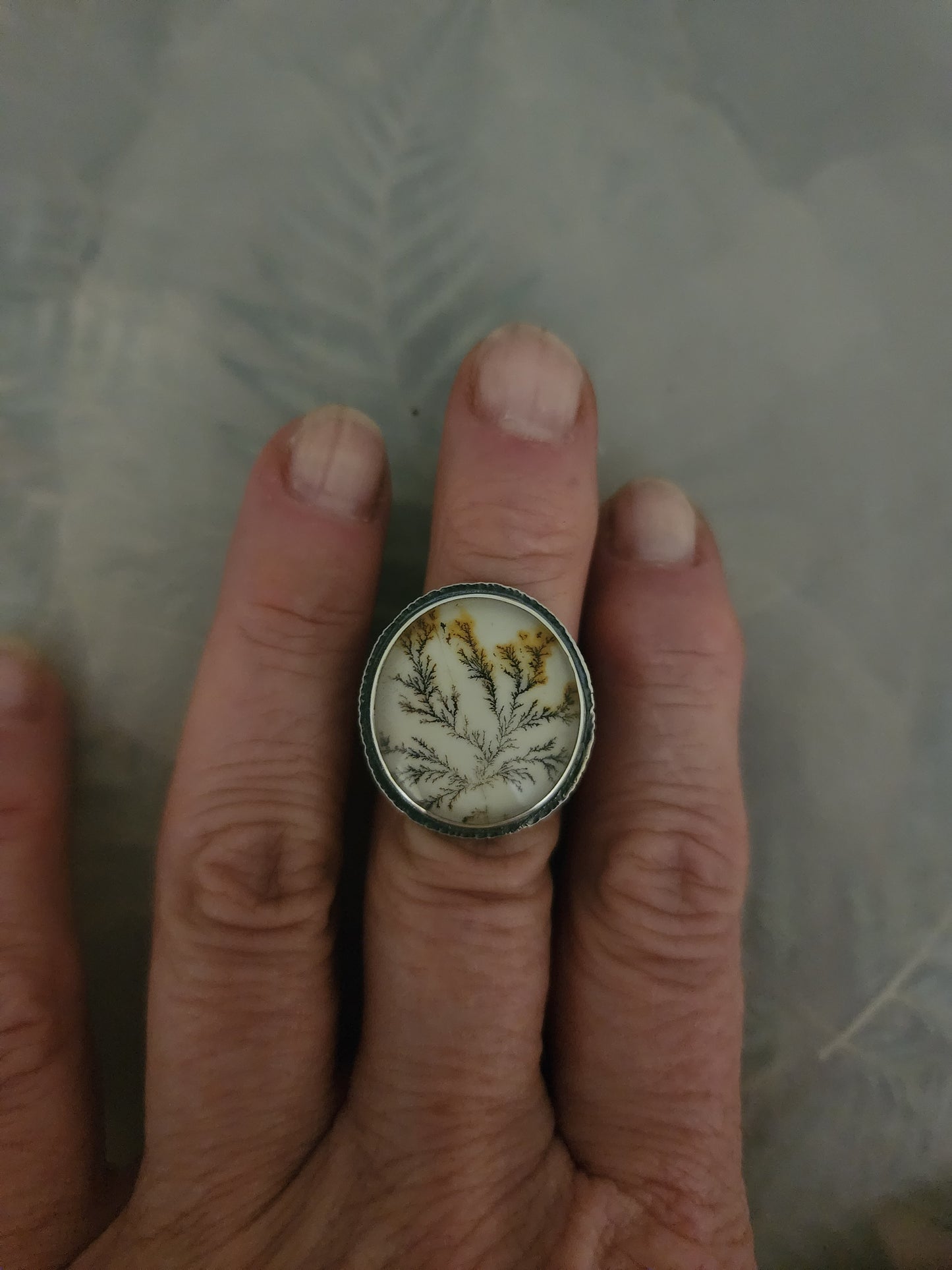 Dendritic Agate Ring