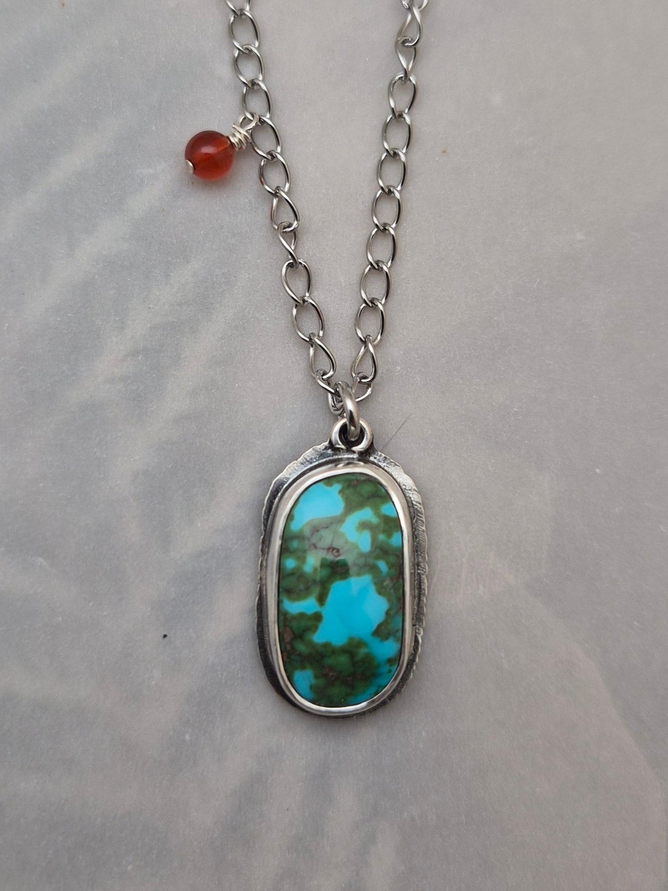 Pebble necklace-Sonoran Mountain turquoise