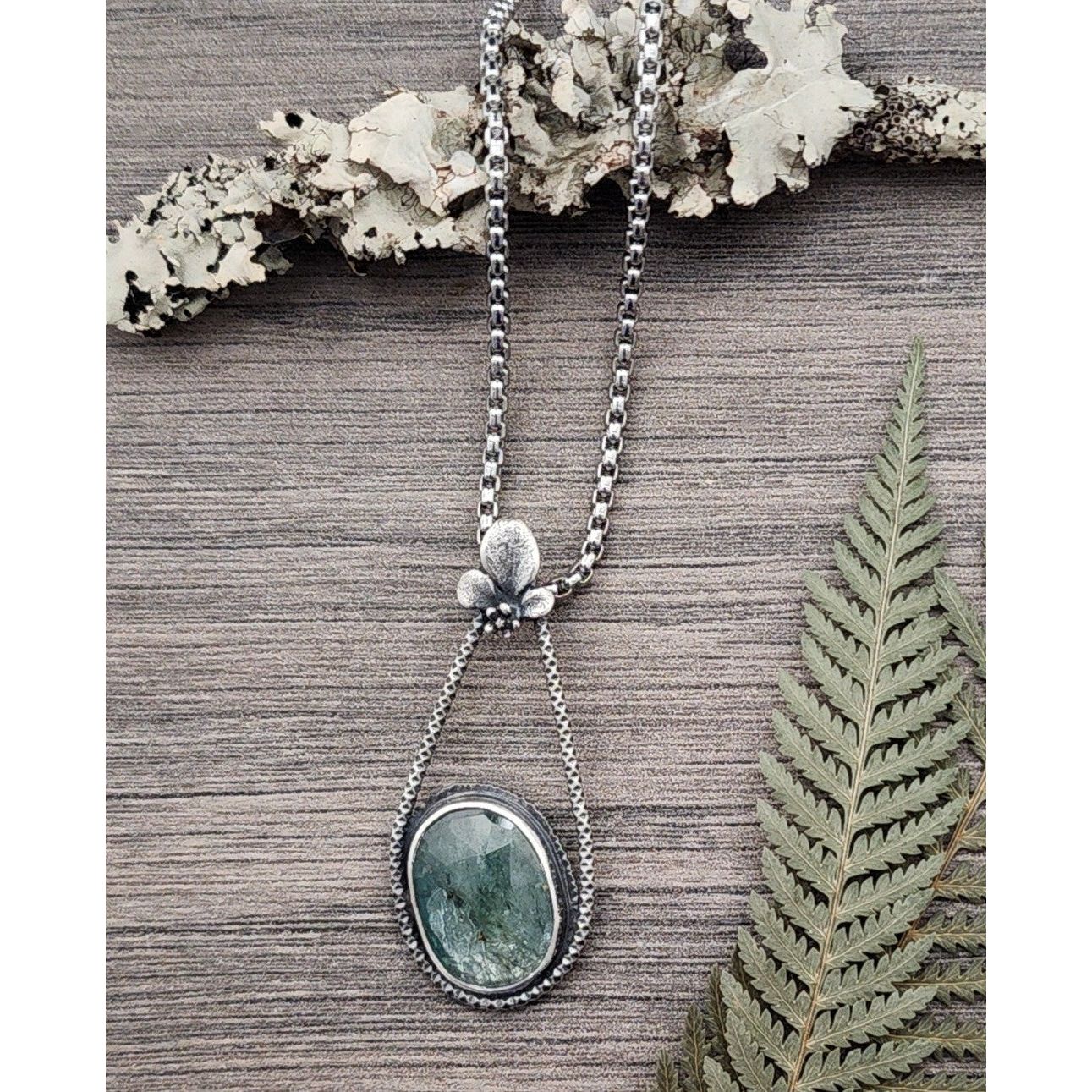 Mint Kyanite Raindrop pendant