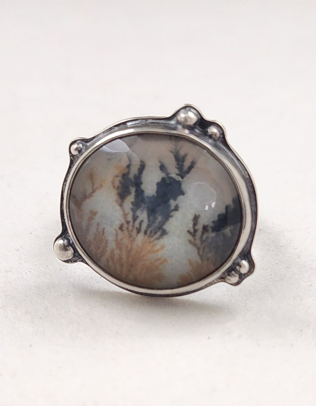 Dendritic Agate Ring