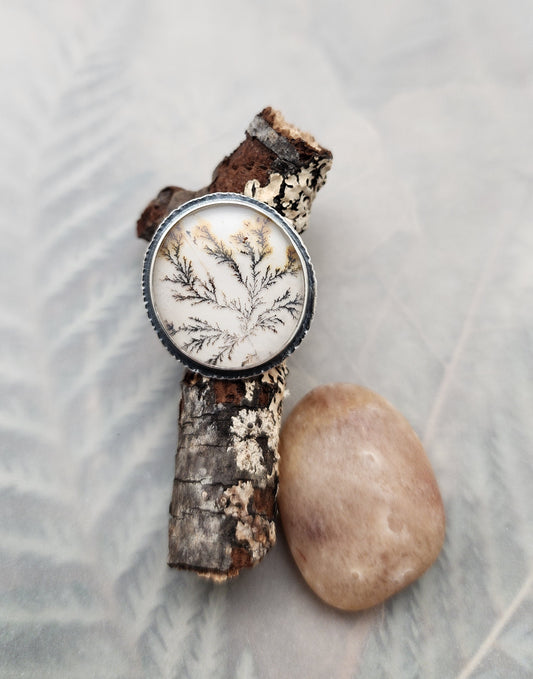 Dendritic Agate Ring