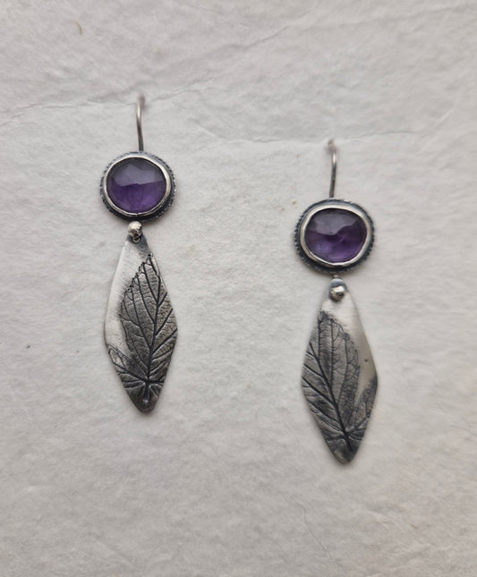 Amethyst and Blackberry-earrings