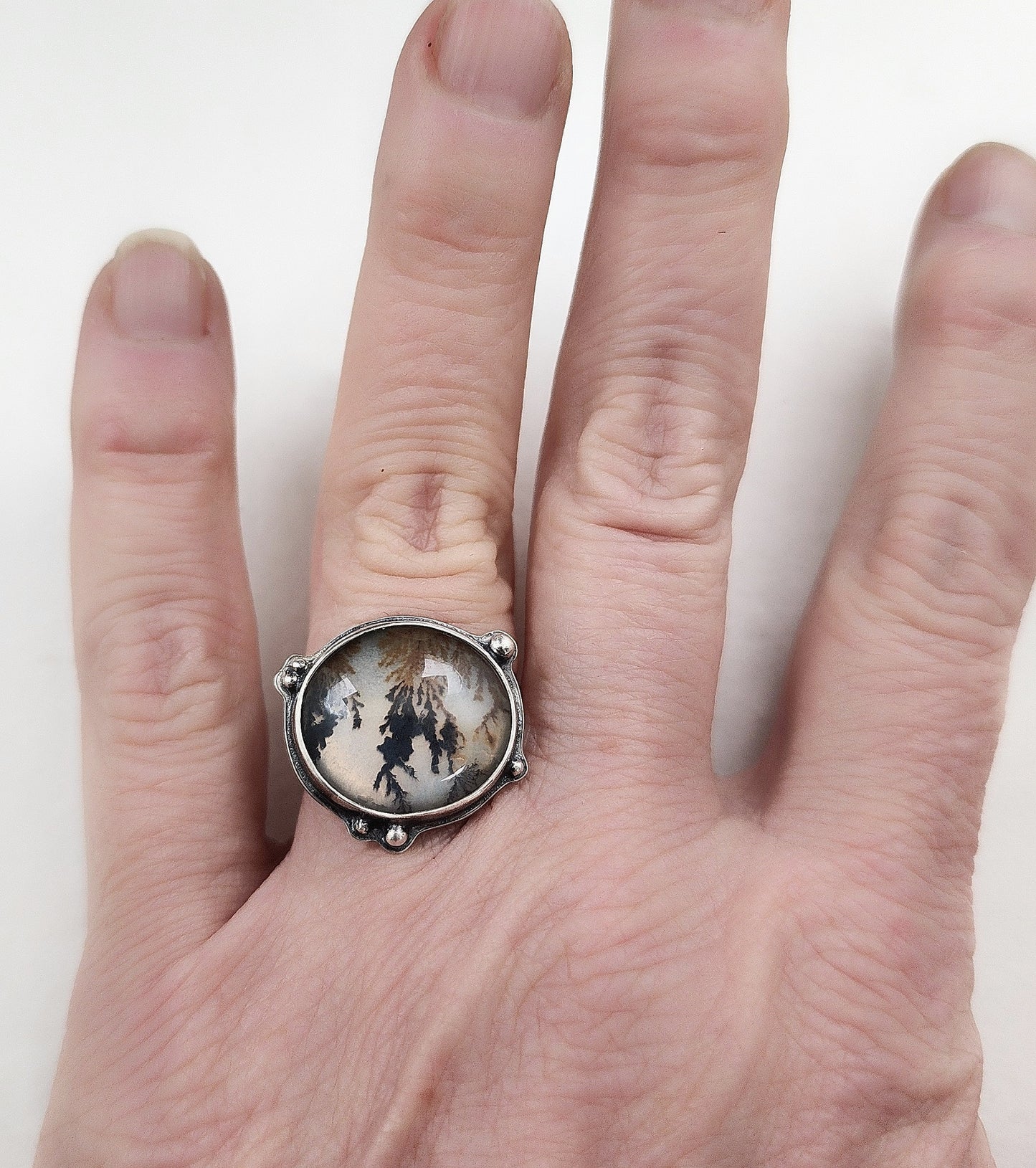 Dendritic Agate Ring