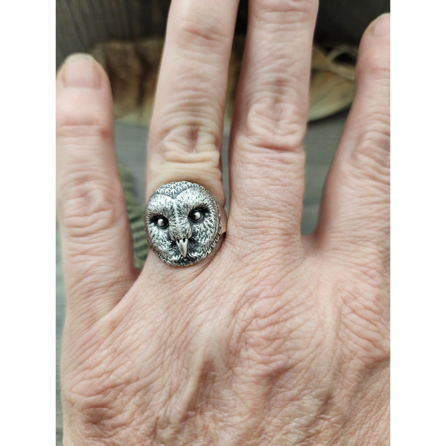 Sterling silver Owl ring