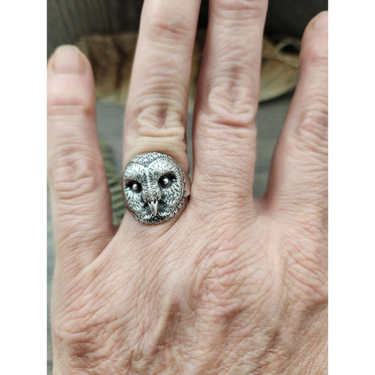 Sterling silver Owl ring