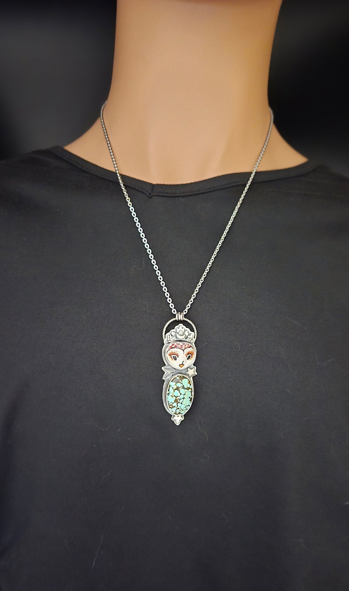 Number 8 Turquoise-Mage Owl