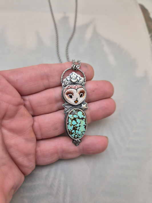 Number 8 Turquoise-Mage Owl