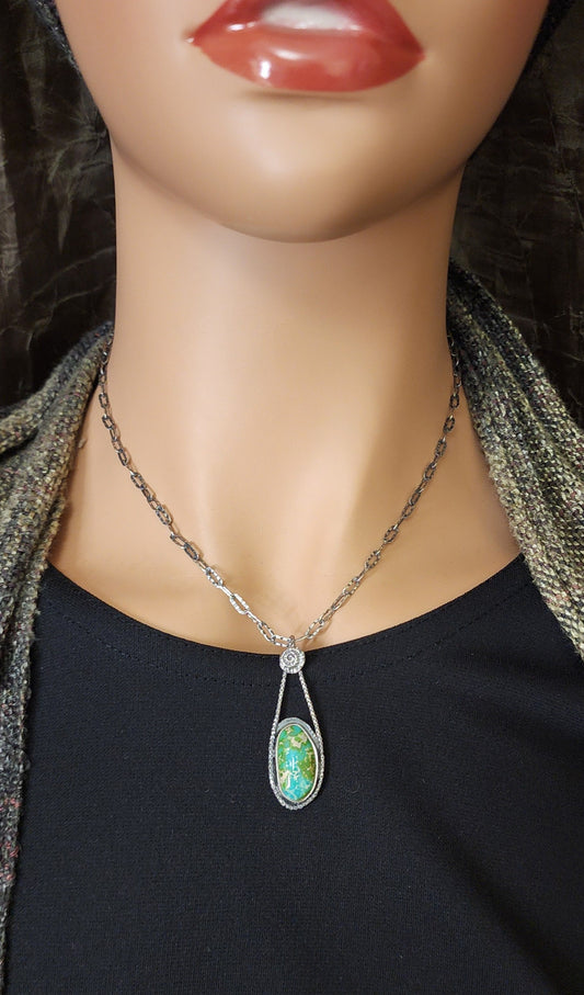 Sonoran Mountain Raindrop Pendant