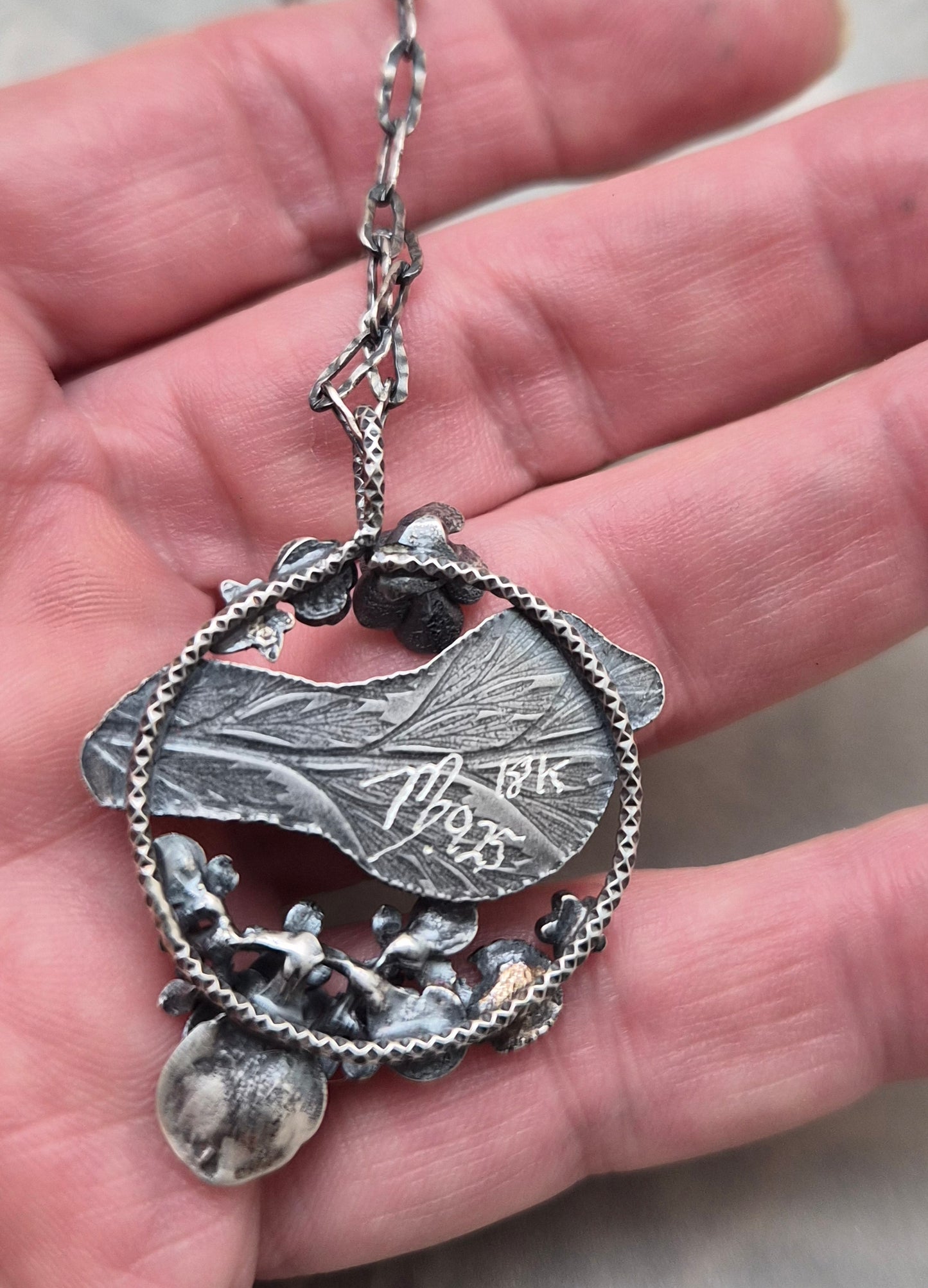 Cardinal birdie necklace