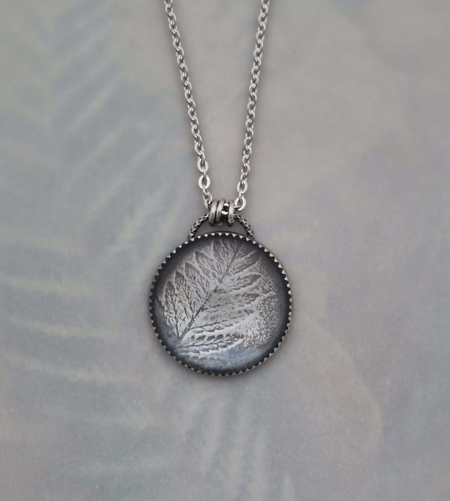 Shadow Leaf Amulet-Feather Fern