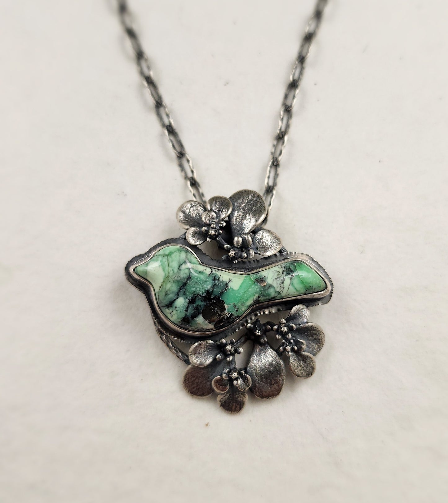 Black Bridge Variscite Bird