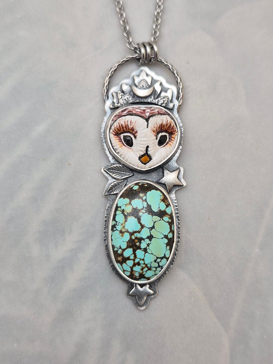 Number 8 Turquoise-Mage Owl