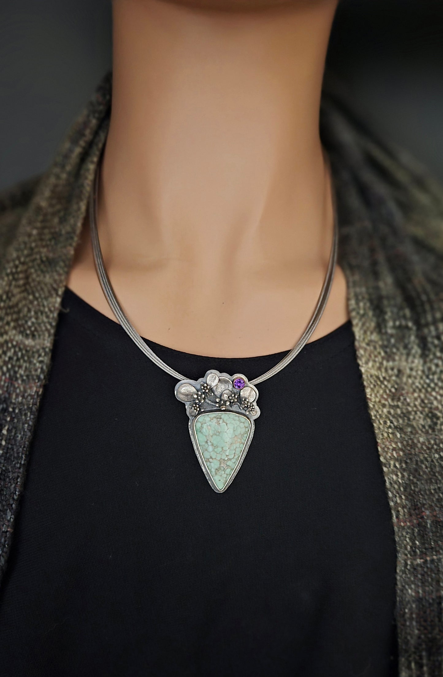 Bloom with Australian Variscite necklace