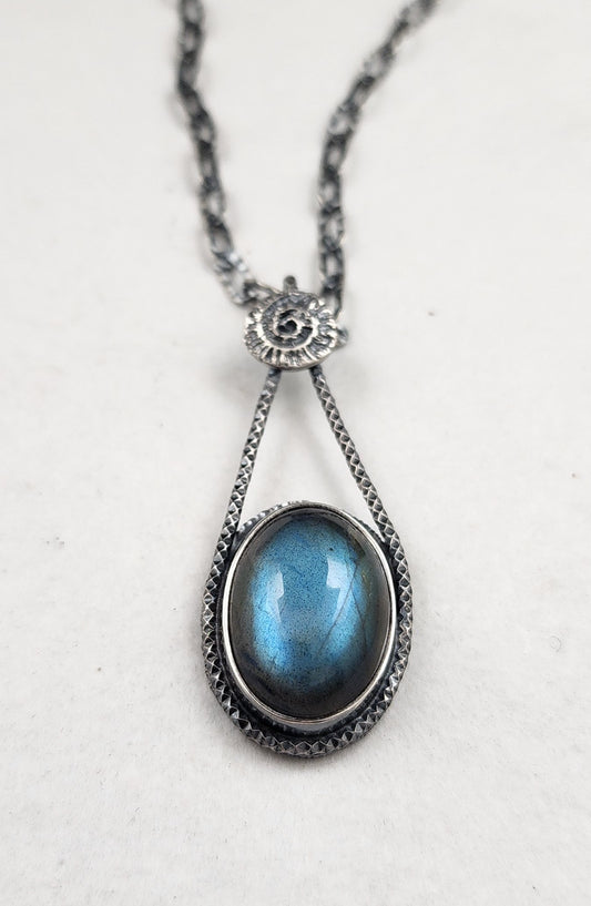 Labradorite Raindrop Pendant